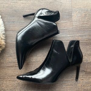Black Leather Ankle Boot